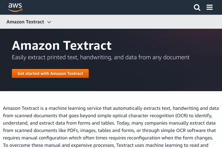 Amazon Textract